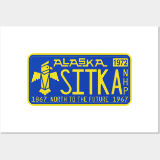 Sitka National Historical Park license plate Posters and Art